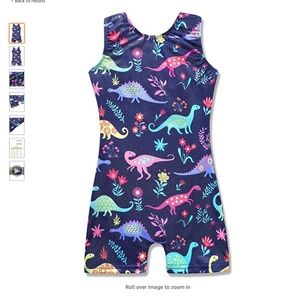 Dinosaur Gymnastics Leotard- Size 5/6